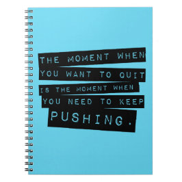 やる気を起こさせるな引用文を押すことを保って下さい ノートブック