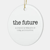 やる気を起こさせるな引用文: 「future セラミックオーナメント (左)