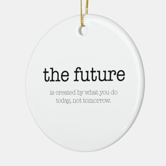 やる気を起こさせるな引用文: 「future セラミックオーナメント (左)