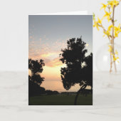 やる気を起こさせるな日没カード カード (黄色い花)
