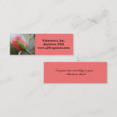 やる気を起こさせるな有志の感謝のギフト スキニー名刺 (正面/裏面)