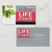 やる気を起こさせるな生命コーチの中心の個人的なゴール 名刺 (正面/裏面)
