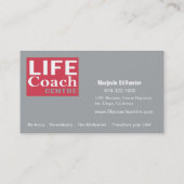 やる気を起こさせるな生命コーチの中心の個人的なゴール 名刺 (裏面)