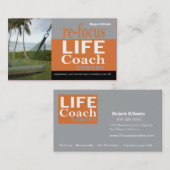 やる気を起こさせるな生命コーチの中心の個人的なゴール 名刺 (正面/裏面)