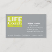 やる気を起こさせるな生命コーチの中心の個人的なゴール 名刺 (裏面)