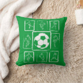 やる気を起こさせるな色彩の鮮やかなサッカーの技術 クッション (ブランケット)