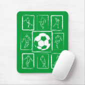 やる気を起こさせるな色彩の鮮やかなサッカーの技術 マウスパッド (マウス)