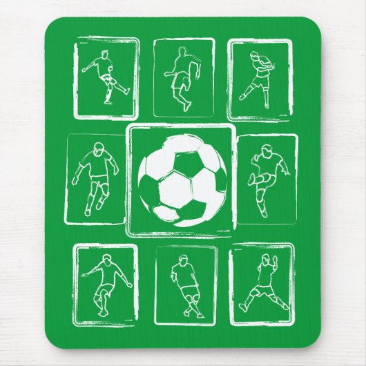 やる気を起こさせるな色彩の鮮やかなサッカーの技術 マウスパッド (正面)