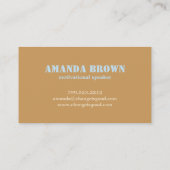 やる気を起こさせるな蝶名刺 名刺 (裏面)