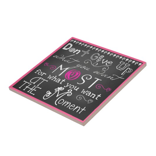 やる気を起こさせるなCeramicTileをあきらめないで下さい タイル (側面)