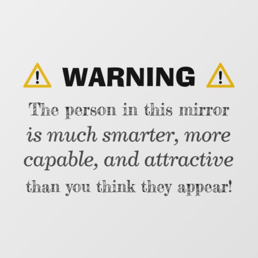 やる気を起こさせるの警告鏡-前向き確認 ウィンドウサイン (シート)