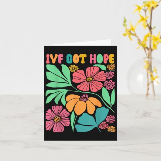 やる気を起こさせるインスパイアIvf Mama Wildflower Ivf Mom カード (黄色い花)