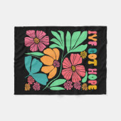 やる気を起こさせるインスパイアIvf Mama Wildflower Ivf Mom フリースブランケット (正面(横))