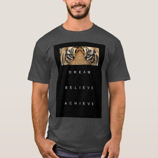 やる気を起こさせるエレガント信じモダン Tシャツ (正面)