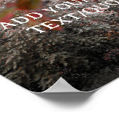 やる気を起こさせるカスタム文字ポスターツリー&ブリッジ ポスター (角)