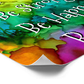 やる気を起こさせるカラフルインスピレーション ポスター (角)