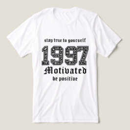 やる気を起こさせるグラフィックT型 – 自分に忠実 トライブレンドTシャツ