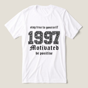 やる気を起こさせるグラフィックT型 – 自分に忠実 トライブレンドTシャツ