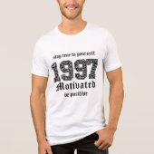 やる気を起こさせるグラフィックT型 – 自分に忠実 トライブレンドＴシャツ (正面)