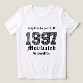 やる気を起こさせるグラフィックT型 – 自分に忠実 トライブレンドTシャツ