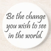 やる気を起こさせるコースター感動的ガンディーの贈り物 コースター (正面)