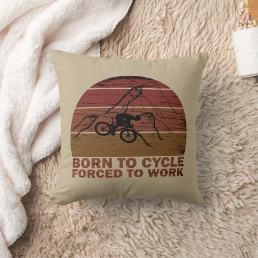やる気を起こさせるサイクリング引用文 クッション (ブランケット)