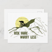 やる気を起こさせるサイクリング引用文 シーズンポストカード (正面/裏面)