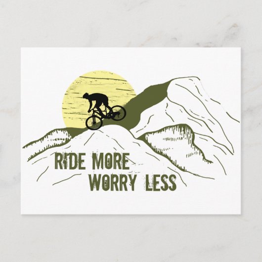 やる気を起こさせるサイクリング引用文 シーズンポストカード (正面)