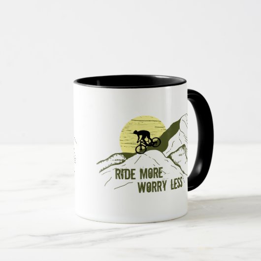 やる気を起こさせるサイクリング引用文 マグカップ (正面右)