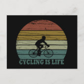 やる気を起こさせるサイクリング シーズンポストカード (正面)