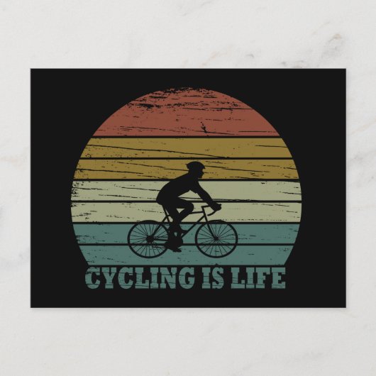 やる気を起こさせるサイクリング シーズンポストカード (正面)