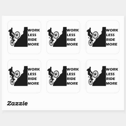 やる気を起こさせるサイクリング スクエアシール (シート)