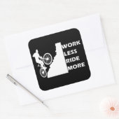 やる気を起こさせるサイクリング スクエアシール (封筒)