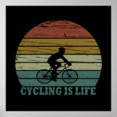 やる気を起こさせるサイクリング ポスター (正面)