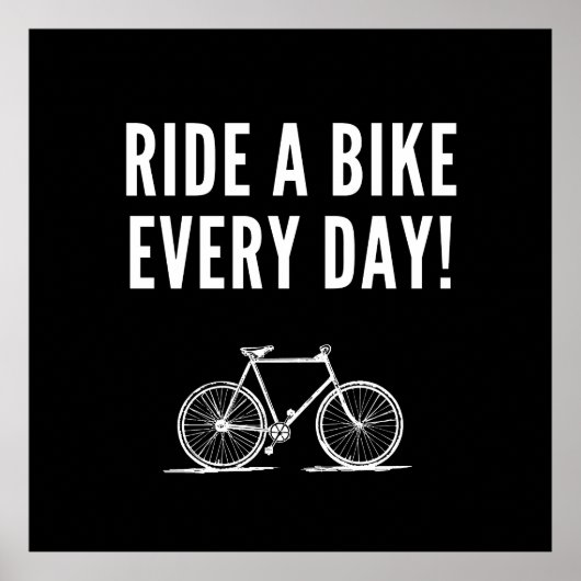 やる気を起こさせるサイクリング ポスター (正面)