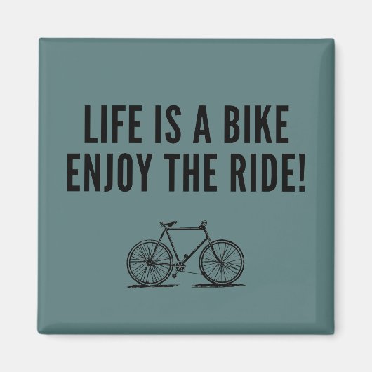 やる気を起こさせるサイクリング マグネット (正面)