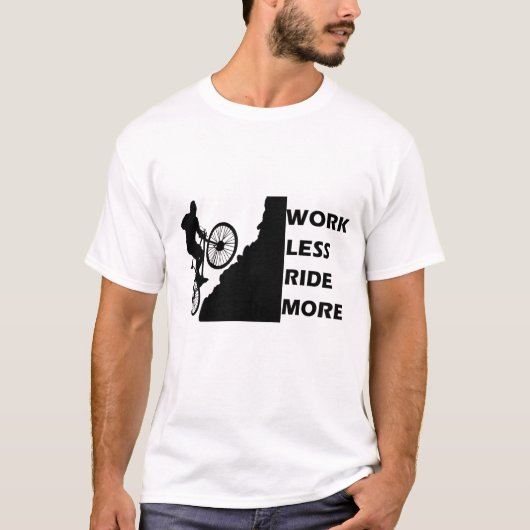 やる気を起こさせるサイクリング Tシャツ (正面)
