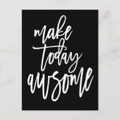 やる気を起こさせるスクリプトを黒素晴らしにする ポストカード (正面)