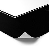 やる気を起こさせるスタイル垂直縁どテンプレート ポスター (角)