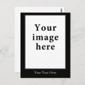 やる気を起こさせるスタイル垂直縁どテンプレート ポストカード (正面/裏面)