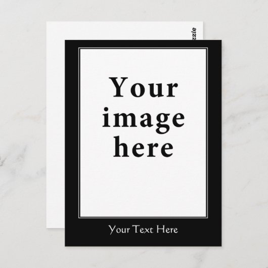 やる気を起こさせるスタイル垂直縁どテンプレート ポストカード (正面/裏面)