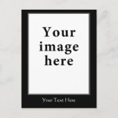 やる気を起こさせるスタイル垂直縁どテンプレート ポストカード (正面)