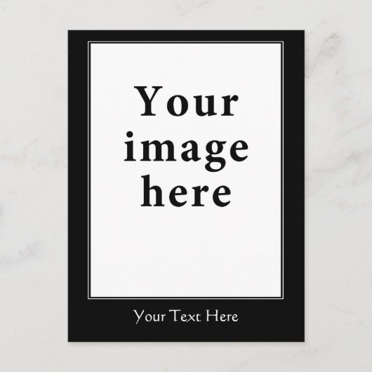 やる気を起こさせるスタイル垂直縁どテンプレート ポストカード (正面)