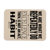 やる気を起こさせるタイポグラフィ引用文 |お使いの色の選択 マグネット (横)