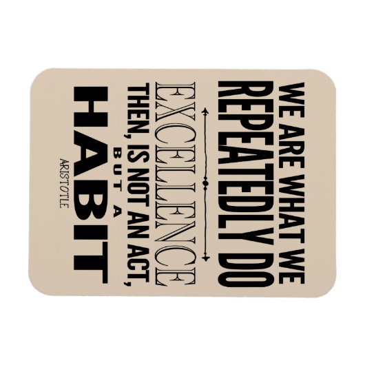 やる気を起こさせるタイポグラフィ引用文 |お使いの色の選択 マグネット (横)