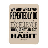 やる気を起こさせるタイポグラフィ引用文 |お使いの色の選択 マグネット (縦)