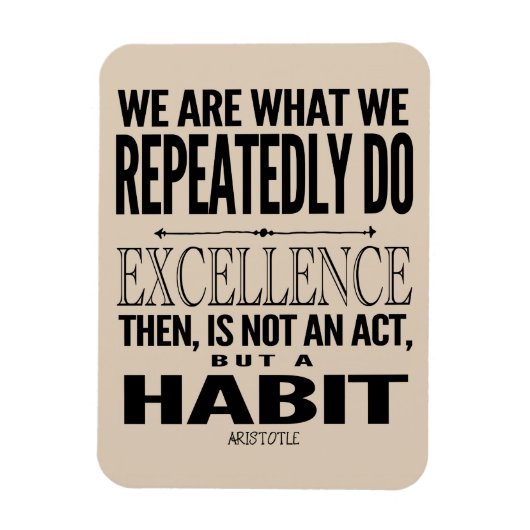 やる気を起こさせるタイポグラフィ引用文 |お使いの色の選択 マグネット (縦)