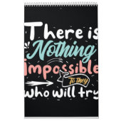 やる気を起こさせるタイポグラフィ カレンダー (カバー)