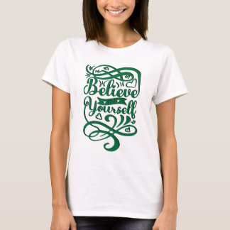 やる気を起こさせるタイポグラフィTシャツデザイン Tシャツ
