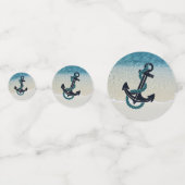 やる気を起こさせるターコイズブルー海サーフウェーブ写真 コンフェッティ (正面)